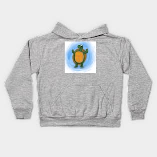 Strong turtle 🐢 Kids Hoodie